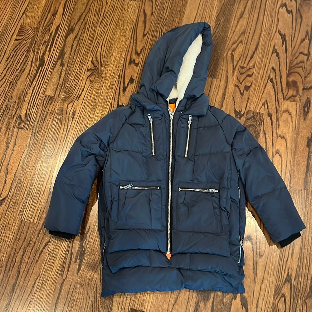 Orolay Hooded Down Quilted Jacket, Size 8-9 (130 cm)
